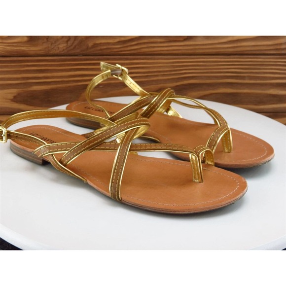 Liz Claiborne Size 10 Sandal Strappy Brown Synthetic Women M - Picture 4 of 10